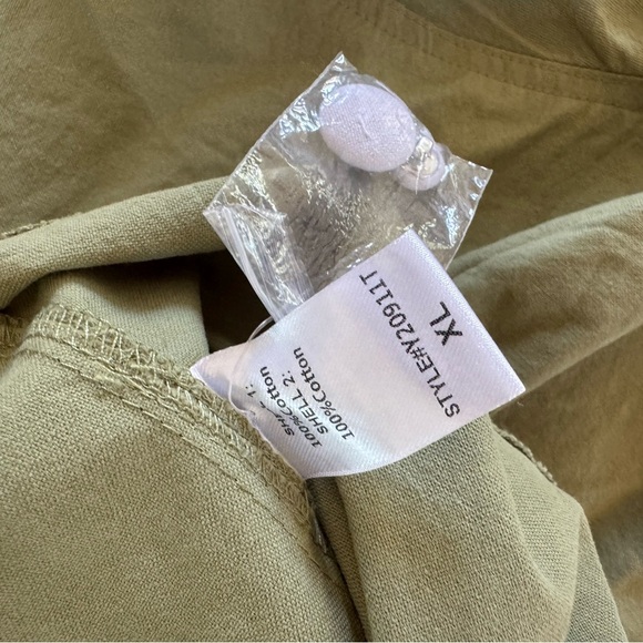 TNUCK POMANDER PLACE Perkins Mini Shirt Dress in Moss Green - Picture 5 of 5